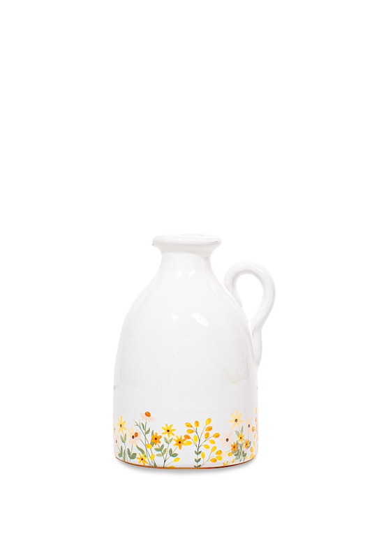 Orcio in ceramica artigianale dipinto floreale ml, 100 RP 22