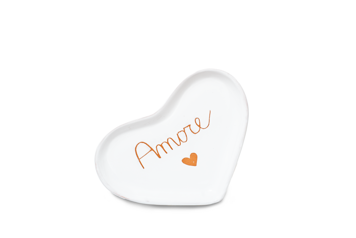 Vassoio in ceramica a forma di cuore RP 32