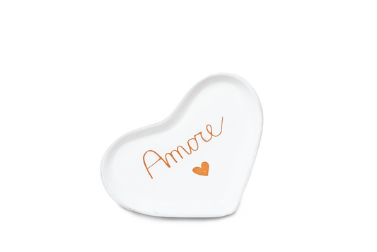 Vassoio in ceramica a forma di cuore RP 32