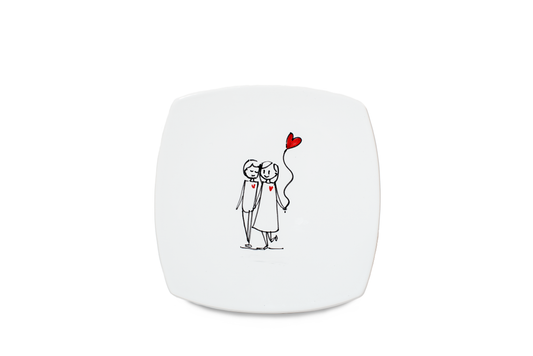 Piatto "sposi" in ceramica RP 43
