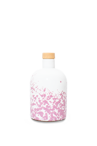 Orcio in ceramica effetto spruzzato  rosa antico RP10